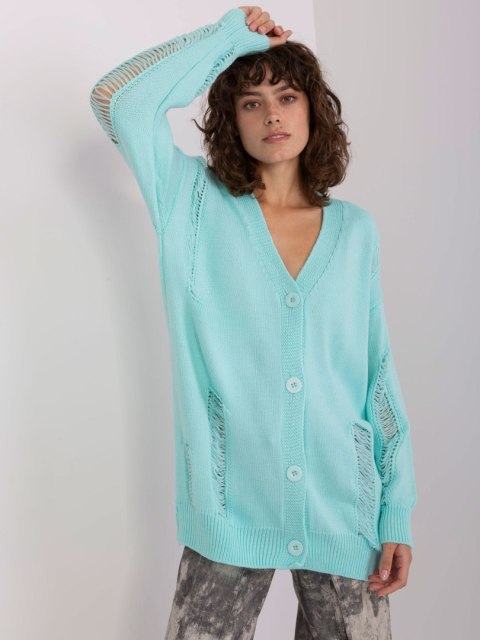 Sweter BA-SW-8042-1.23 mietowy Sweter BA-SW-8042-1.23 mietowy
