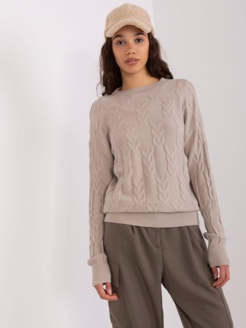 Sweter AT-SW-2340.43 beżowy