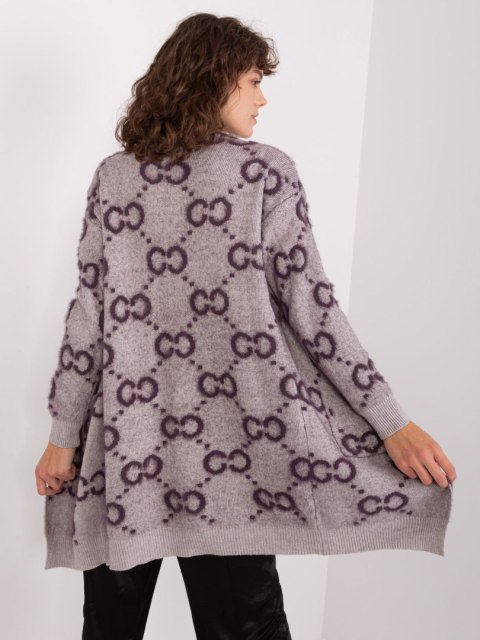 Sweter AT-SW-23401-A.96 ciemny fioletowy Sweter AT-SW-23401-A.96 ciemny fioletowy