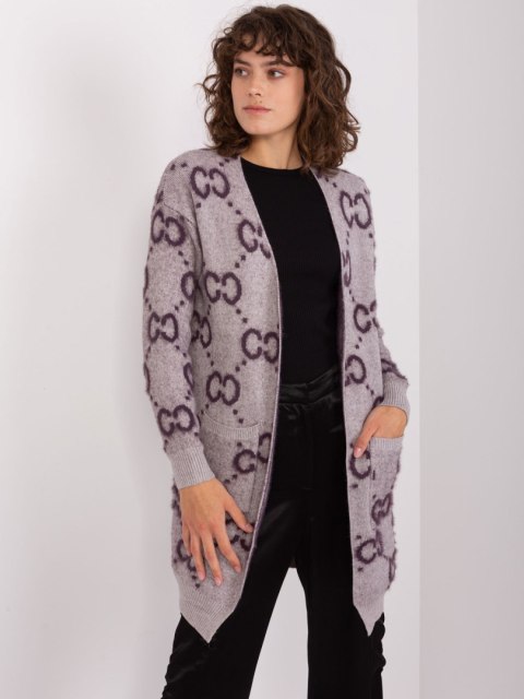 Sweter AT-SW-23401-A.96 ciemny fioletowy Sweter AT-SW-23401-A.96 ciemny fioletowy