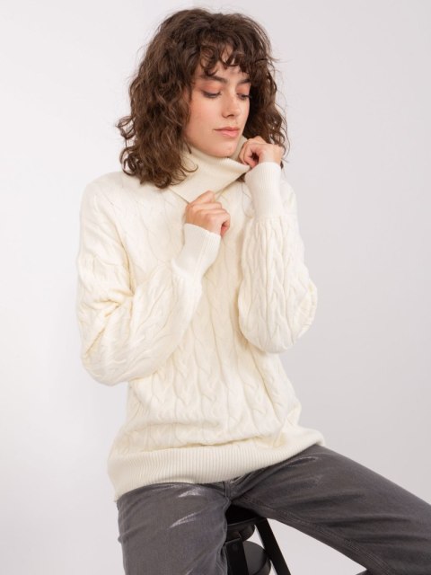 Sweter AT-SW-2348.07 ecru Sweter AT-SW-2348.07 ecru