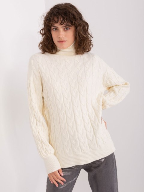 Sweter AT-SW-2348.07 ecru Sweter AT-SW-2348.07 ecru