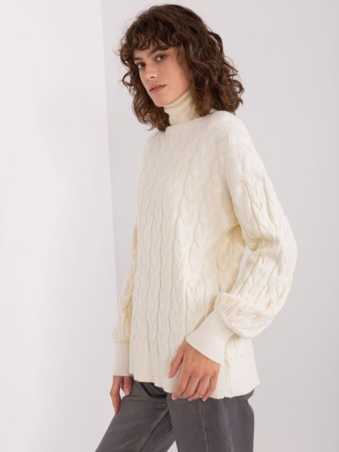 Sweter AT-SW-2348.07 ecru Sweter AT-SW-2348.07 ecru