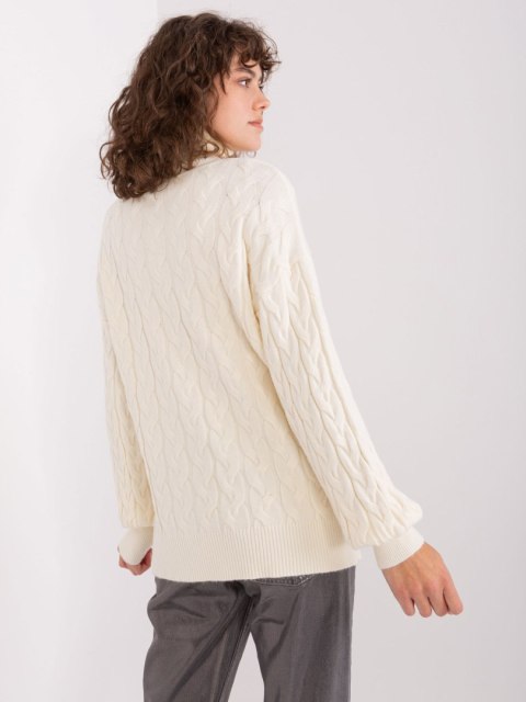Sweter AT-SW-2348.07 ecru Sweter AT-SW-2348.07 ecru