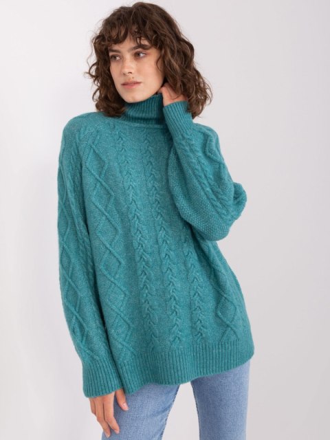 Sweter AT-SW-2355-2.12P turkusowy Sweter AT-SW-2355-2.12P turkusowy