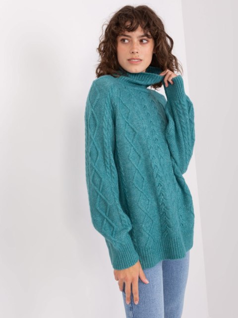 Sweter AT-SW-2355-2.12P turkusowy Sweter AT-SW-2355-2.12P turkusowy