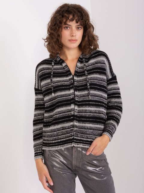 Sweter BA-SW-8000.56P szaro-czarny Sweter BA-SW-8000.56P szaro-czarny