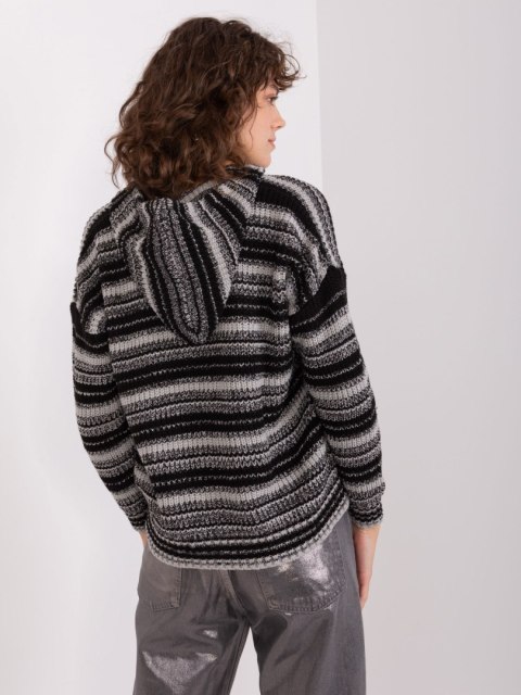 Sweter BA-SW-8000.56P szaro-czarny Sweter BA-SW-8000.56P szaro-czarny