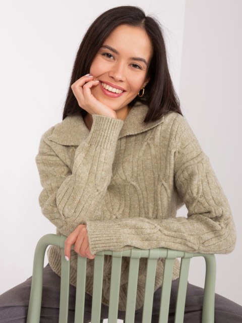 Sweter AT-SW-2349-2.27 khaki Sweter AT-SW-2349-2.27 khaki