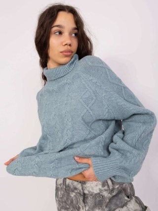 Sweter AT-SW-2355-2.12P szaro-niebieski