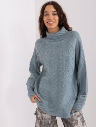 Sweter AT-SW-2355-2.12P szaro-niebieski