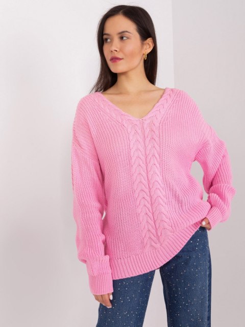 Sweter BA-SW-8028.77 różowy Sweter BA-SW-8028.77 różowy