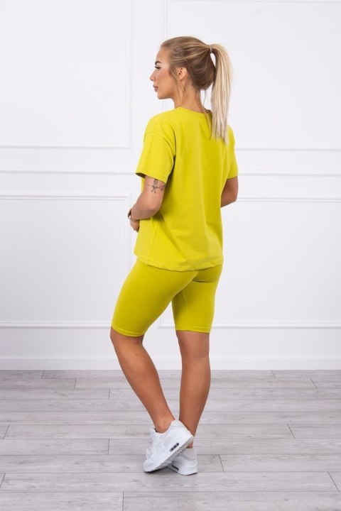 Komplet sportowy koszulka+legginsy kiwi Komplet sportowy koszulka+legginsy kiwi
