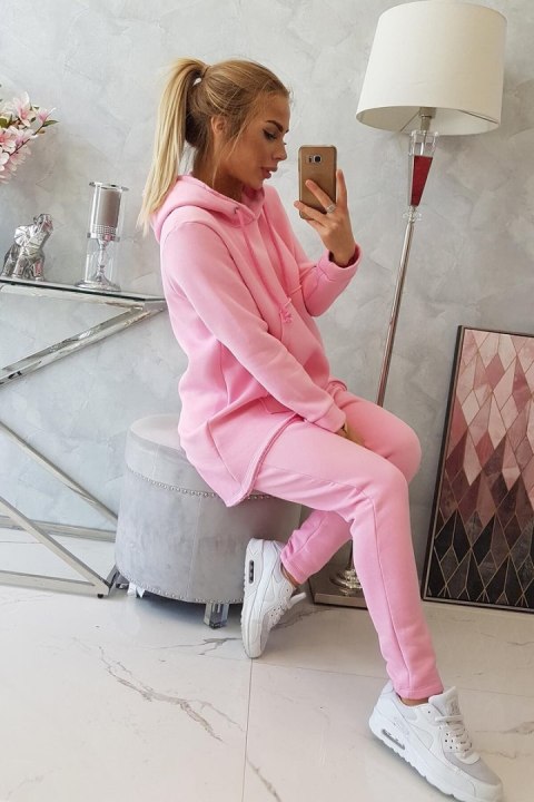 Komplet ze spodniami Baggy jasny różowy