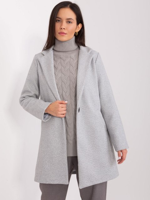 Płaszcz TW-PL-BI-27992-2.53 szary M Płaszcz TW-PL-BI-27992-2.53 szary M