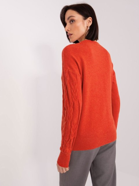 Sweter AT-SW-2340.43 ciemny pomarańczowy Sweter AT-SW-2340.43 ciemny pomarańczowy