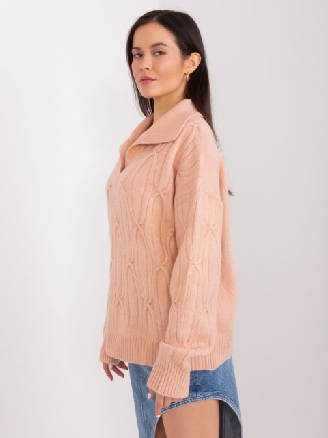Sweter AT-SW-2349-2.96 brzoskwiniowy Sweter AT-SW-2349-2.96 brzoskwiniowy