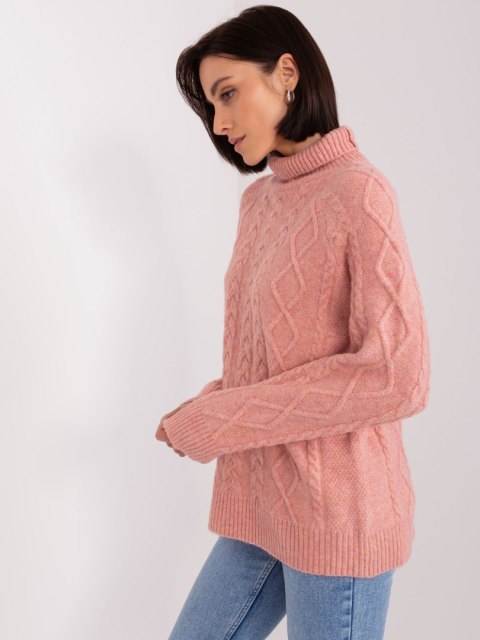 Sweter AT-SW-2355-2.19P ciemny różowy Sweter AT-SW-2355-2.19P ciemny różowy