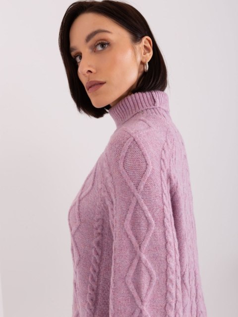 Sweter AT-SW-2355-2.19P fioletowy Sweter AT-SW-2355-2.19P fioletowy