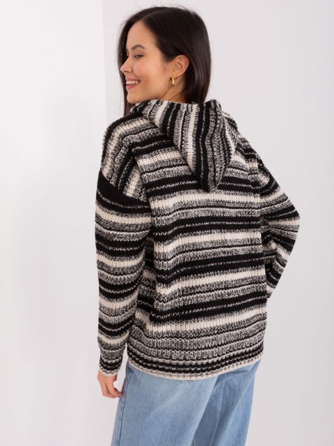 Sweter BA-SW-8000.72P czarno-beżowy Sweter BA-SW-8000.72P czarno-beżowy