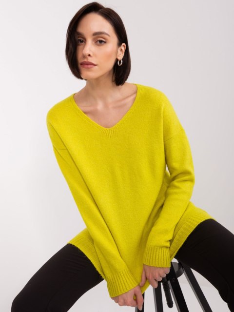 Sweter TO-SW-1810.08P limonkowy Sweter TO-SW-1810.08P limonkowy