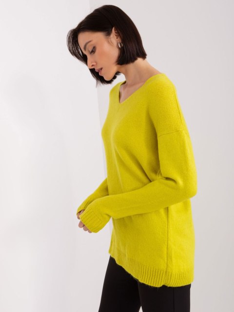 Sweter TO-SW-1810.08P limonkowy Sweter TO-SW-1810.08P limonkowy