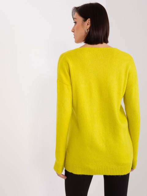 Sweter TO-SW-1810.08P limonkowy Sweter TO-SW-1810.08P limonkowy