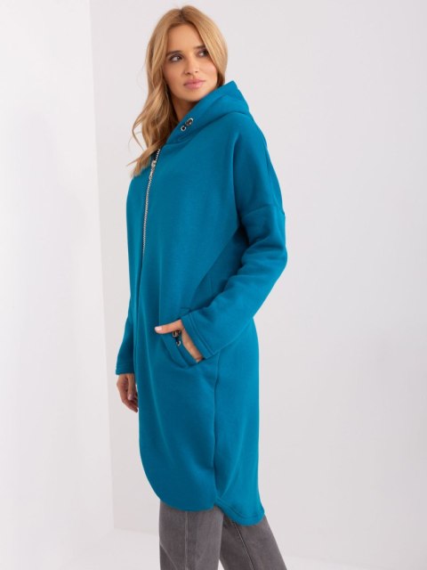 Bluza długa morska z kapturem i suwakiem Tina L/XL Bluza długa morska z kapturem i suwakiem Tina L/XL