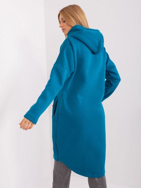 Bluza długa morska z kapturem i suwakiem Tina S/M Bluza długa morska z kapturem i suwakiem Tina S/M