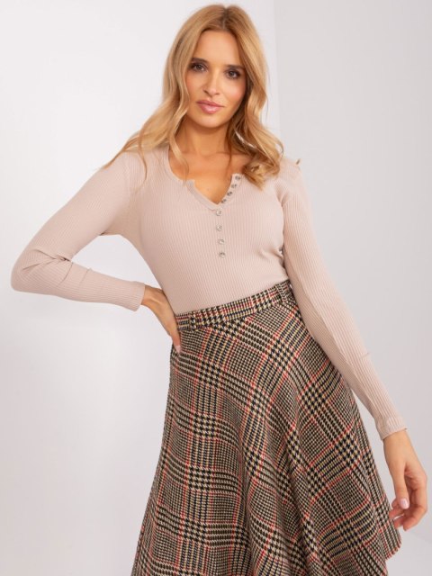 Bluzka RV-BZ-9209.36P beżowy L/XL