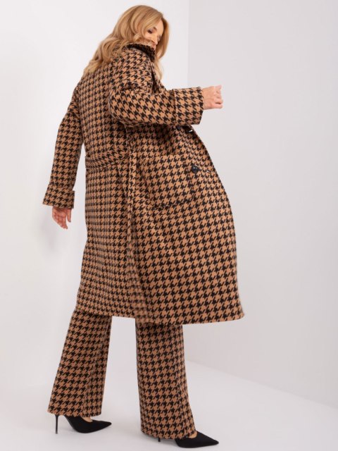 Płaszcz LK-PL-509407.96P camelowy S/M Płaszcz LK-PL-509407.96P camelowy S/M