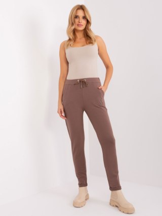 Spodnie dresowe RV-DR-9290.38P brązowy L/XL