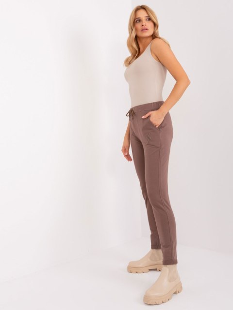 Spodnie dresowe RV-DR-9290.38P brązowy S/M
