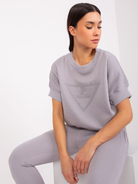 Komplet sportowy szary, dwuczęściowy bluza i spodnie Komplet sportowy szary, dwuczęściowy bluza i spodnie