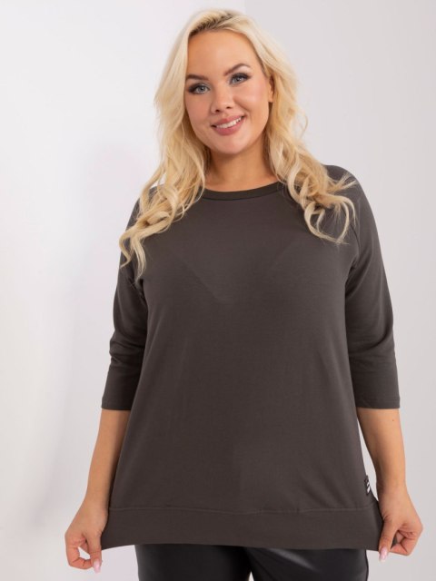 Bluzka RV-BZ-9085.04P ciemny khaki Bluzka RV-BZ-9085.04P ciemny khaki
