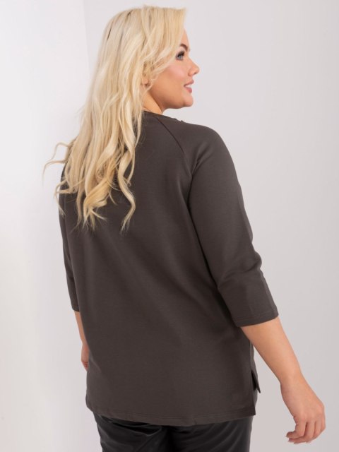 Bluzka RV-BZ-9085.04P ciemny khaki Bluzka RV-BZ-9085.04P ciemny khaki