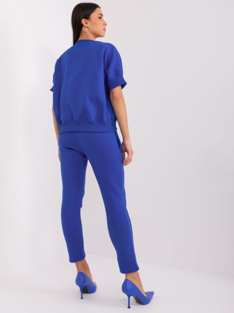 Komplet sportowy kobaltowy, dwuczęściowy bluza i spodnie Komplet sportowy kobaltowy, dwuczęściowy bluza i spodnie