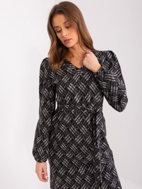 Sukienka LK-SK-509474-1.52P szaro-czarny L/XL Sukienka LK-SK-509474-1.52P szaro-czarny L/XL