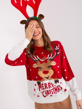 Sweter D90057R90844B czerwony M