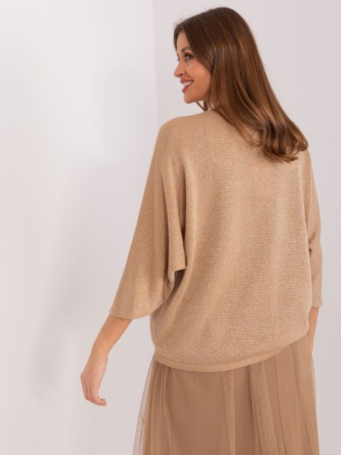 Sweter GL-SW-DY9517.29 camelowy Sweter GL-SW-DY9517.29 camelowy