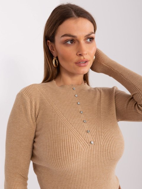 Sweter PM-SW-J-3223.29 camelowy S/M Sweter PM-SW-J-3223.29 camelowy S/M