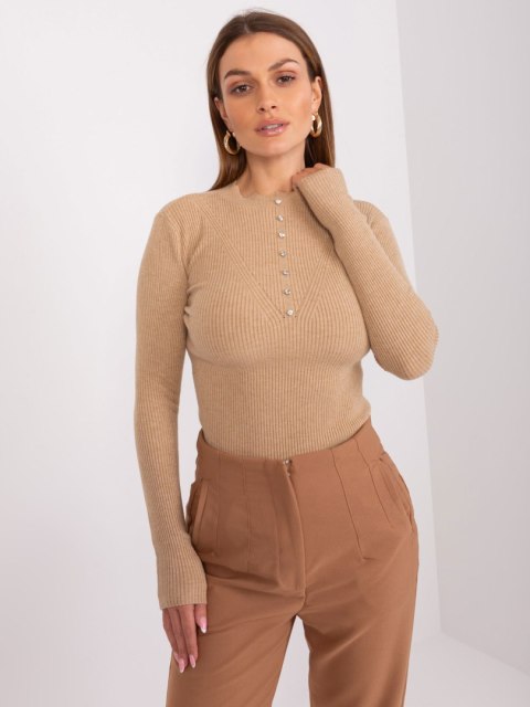 Sweter PM-SW-J-3223.29 camelowy S/M Sweter PM-SW-J-3223.29 camelowy S/M
