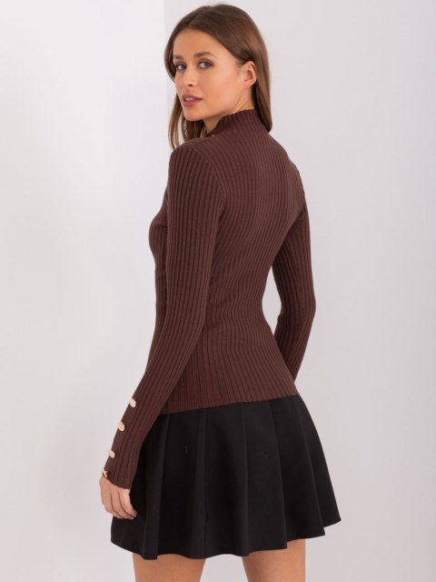 Sweter PM-SW-PM-3217.08 ciemny brązowy S/M Sweter PM-SW-PM-3217.08 ciemny brązowy S/M