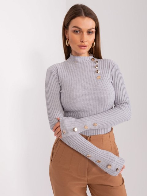 Sweter PM-SW-PM-3217.08 szary M/L Sweter PM-SW-PM-3217.08 szary M/L