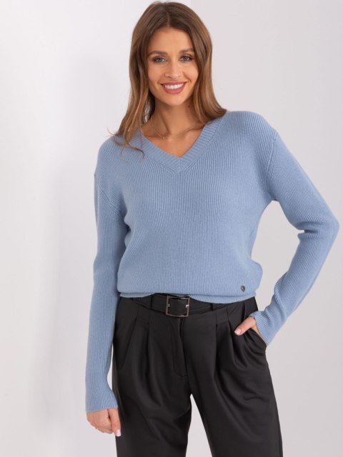 Sweter PM-SW-PM895.40P szaro-niebieski L/XL Sweter PM-SW-PM895.40P szaro-niebieski L/XL