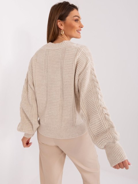 Sweter LC-SW-0588.30X jasny beżowy Sweter LC-SW-0588.30X jasny beżowy