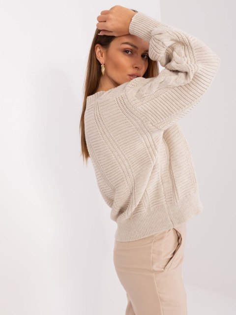 Sweter LC-SW-0588.30X jasny beżowy Sweter LC-SW-0588.30X jasny beżowy