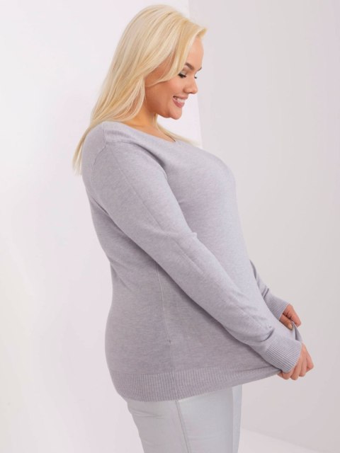 Sweter PM-SW-PM-3006+1.11 szary XXL/XXXL Sweter PM-SW-PM-3006+1.11 szary XXL/XXXL