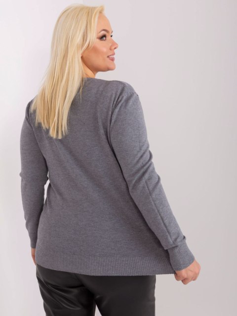 Sweter PM-SW-PM-3007+1.18 ciemny szary XL/XXL Sweter PM-SW-PM-3007+1.18 ciemny szary XL/XXL