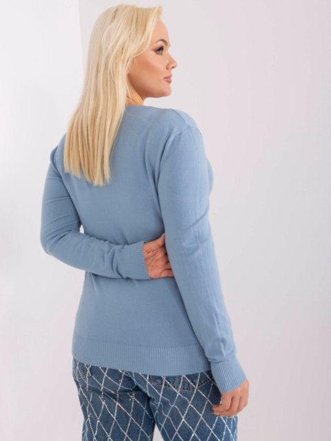 Sweter PM-SW-PM-3007+1.18 jasny niebieski XXL/XXXL Sweter PM-SW-PM-3007+1.18 jasny niebieski XXL/XXXL